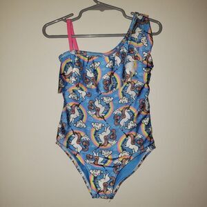 IKALI UNICORN & RAINBOWS ONE PIECE SWIMSUIT Size 4/5